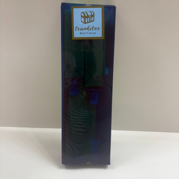 Suspenders - Men's/ Unisex - Bright/ Neon Green / Silver Clips- NWT - Picture 8 of 8